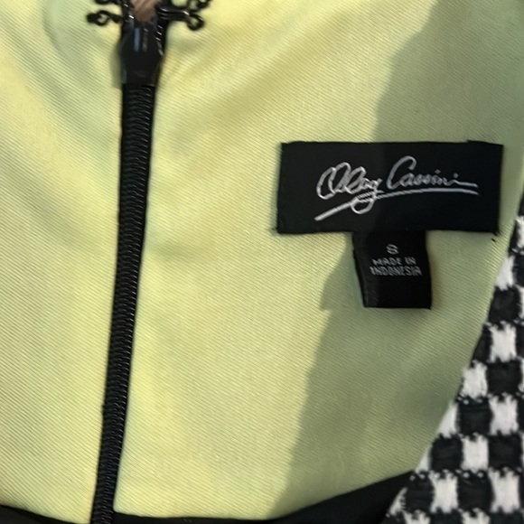 Vintage 90s Oleg Cassini Mod Squad Houndstooth Jumper Dress size 8 - Picture 2 of 6